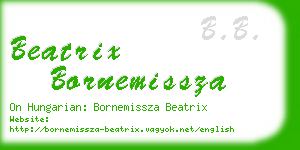 beatrix bornemissza business card